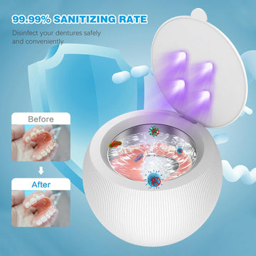 NuraClean UV Ultrasonic Cleaner for dental Aligners, Dentures, Jewelry & more