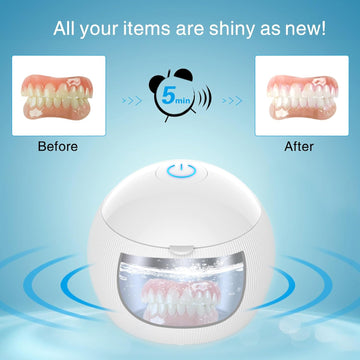 NuraClean UV Ultrasonic Cleaner for dental Aligners, Dentures, Jewelry & more